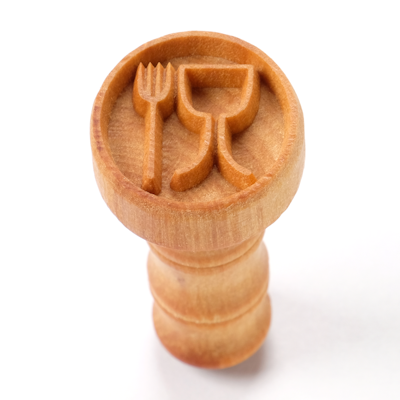 MKM Food Safe 2.5cm wood stamp